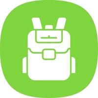 Backpack Line Two Color Icon vector