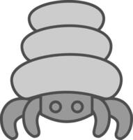 Hermit Crab Fillay Icon vector