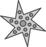 Starfish Fillay Icon vector