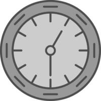 Wall Clock Fillay Icon vector