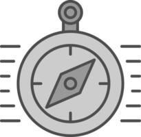 Compass Fillay Icon vector