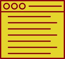 Web Line Two Color Icon vector
