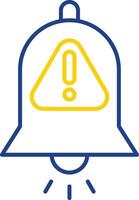 Interruption Line Two Color Icon vector