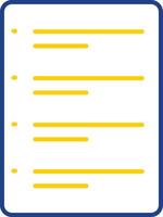 To Do List Line Two Color Icon vector