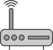 Modem Fillay Icon vector