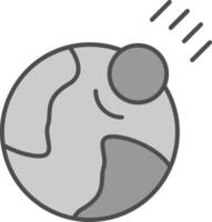 Meteor Fillay Icon vector