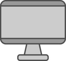 Monitor Fillay Icon vector