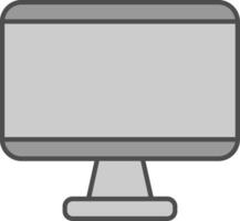 Monitor Fillay Icon vector