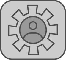 Setting Fillay Icon vector
