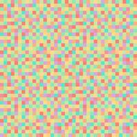 Pixel background green orange pink colours. seamless pattern, pixelation. Colorful pixel dots mosaic background, wallpaper vector