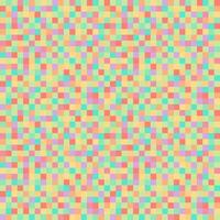 Pixel background green orange pink colours. seamless pattern, pixelation. Colorful pixel dots mosaic background, wallpaper vector