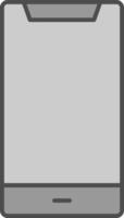Mobile Fillay Icon vector