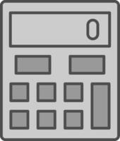 Calculator Fillay Icon vector