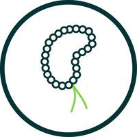 Bedug Line Circle Icon vector