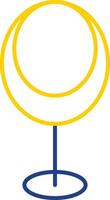 Egg Chair Line Two Color Icon vector