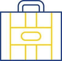 Suitcase Line Two Color Icon vector