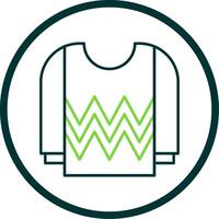 Jersey Line Circle Icon vector