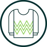 Jersey Line Circle Icon vector