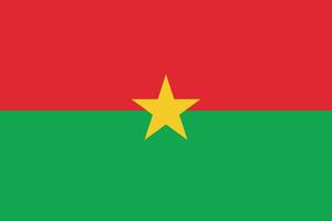 Burkina Faso flag illustration. Burkina Faso national flag. vector