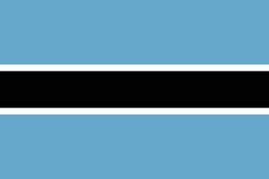 Botswana flag illustration. Botswana national flag. vector