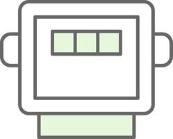 Electric Meter Fillay Icon vector