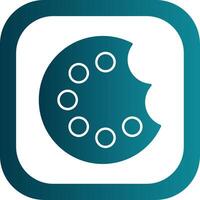 Painting Palette Glyph Gradient Round Corner Icon vector