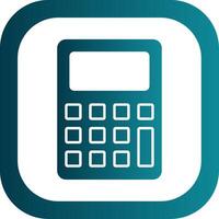 Calculator Glyph Gradient Round Corner Icon vector