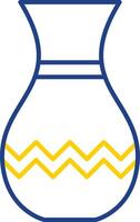 Vase Line Two Color Icon vector