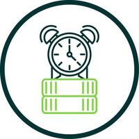 Alarm Line Circle Icon vector