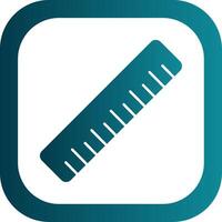 Ruler Glyph Gradient Round Corner Icon vector