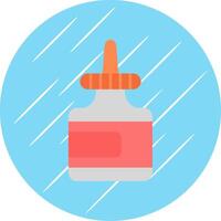 Glue Flat Blue Circle Icon vector