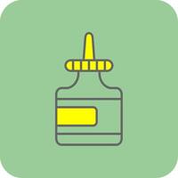 Glue Filled Yellow Icon vector