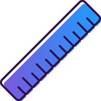 Ruler Gradient Filled Icon vector