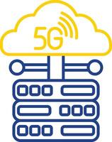 Networking Line Two Color Icon vector