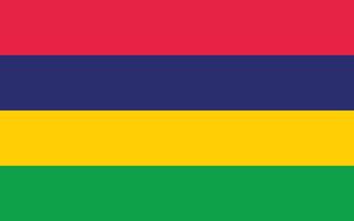 Mauritius flag illustration. Mauritius national flag. vector