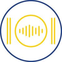 Recording Line Two Color Icon vector