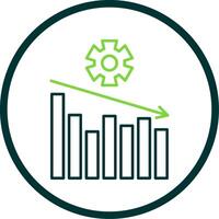 Management Line Circle Icon vector