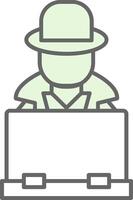 Hacker Fillay Icon vector