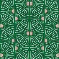 Seamless pattern with daisies or suns in art deco style vector