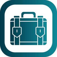 Suitcase Glyph Gradient Round Corner Icon vector