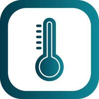 Temperature Glyph Gradient Round Corner Icon vector