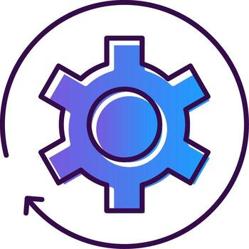 Setting Gradient Filled Icon vector