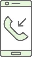 Incoming Call Fillay Icon vector