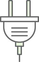 Power Plug Fillay Icon vector