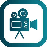 Camera Glyph Gradient Round Corner Icon vector