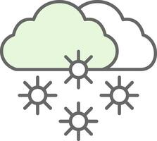 Snowy Fillay Icon vector