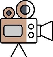 Camera Filled Half Cut Icon vector