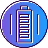 Battery Gradient Filled Icon vector