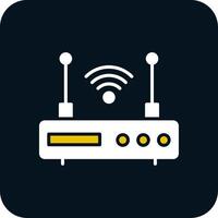 Modem Glyph Two Color Icon vector