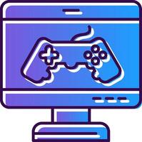 Game Gradient Filled Icon vector